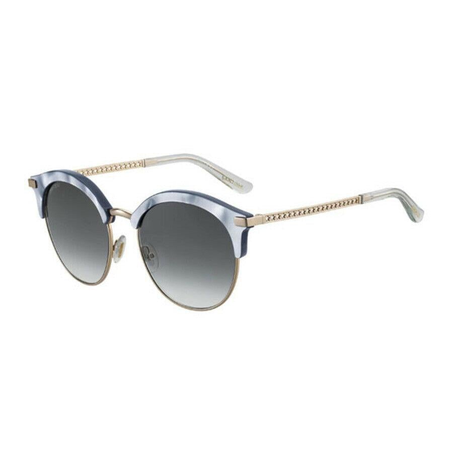 Jimmy Choo Ladies Azure Round Sunglasses HALLY/S MVU 55 HALLY/S MVU 55