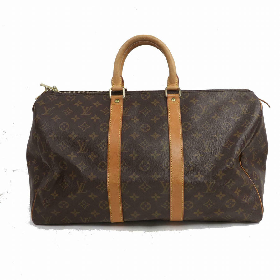 Louis Vuitton Boston Bag Keepall 45 Brown Monogram (SHC7-10253)