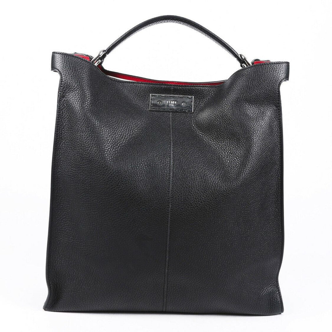 Fendi 2019 Peekaboo X-Lite Fit Roman Leather Satchel
