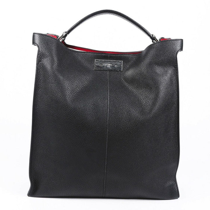 Fendi 2019 Peekaboo X-Lite Fit Roman Leather Satchel