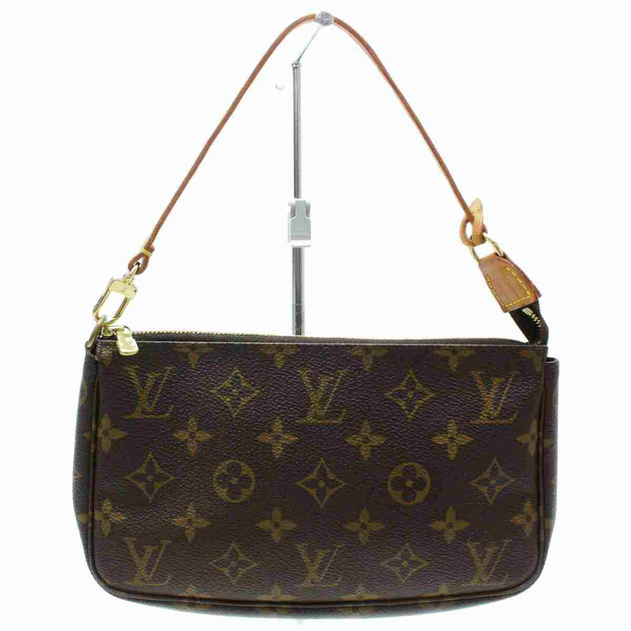 Louis Vuitton Hand Bag Pochette Accessoires Brown Monogram  (SHC7-11107)
