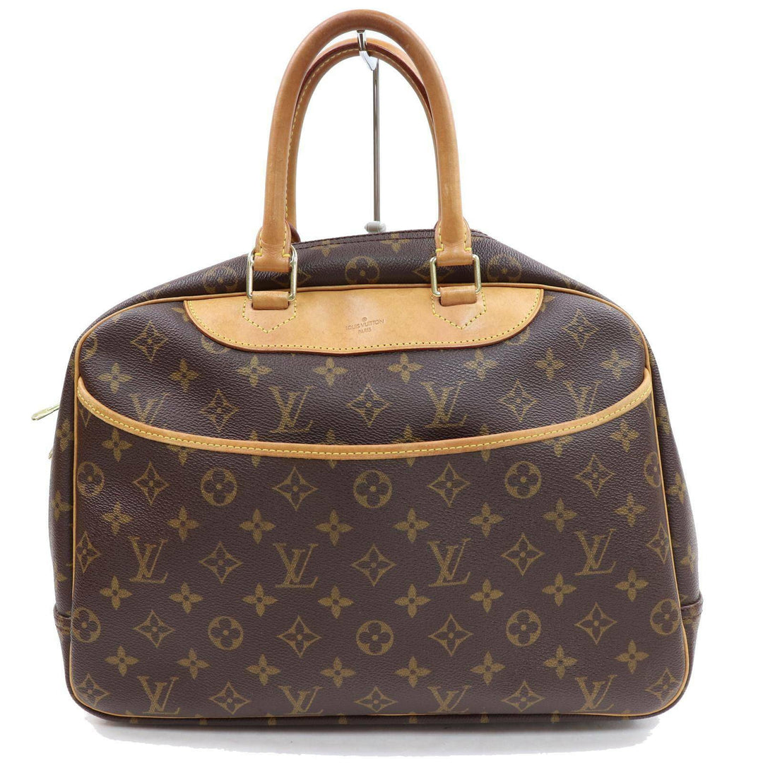 Louis Vuitton Hand Bag Deauville Brown Monogram  (SHC7-10291)