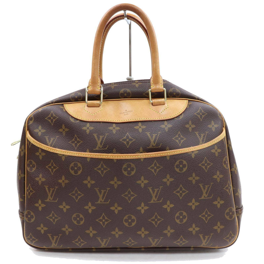 Louis Vuitton Hand Bag Deauville Brown Monogram  (SHC7-10291)