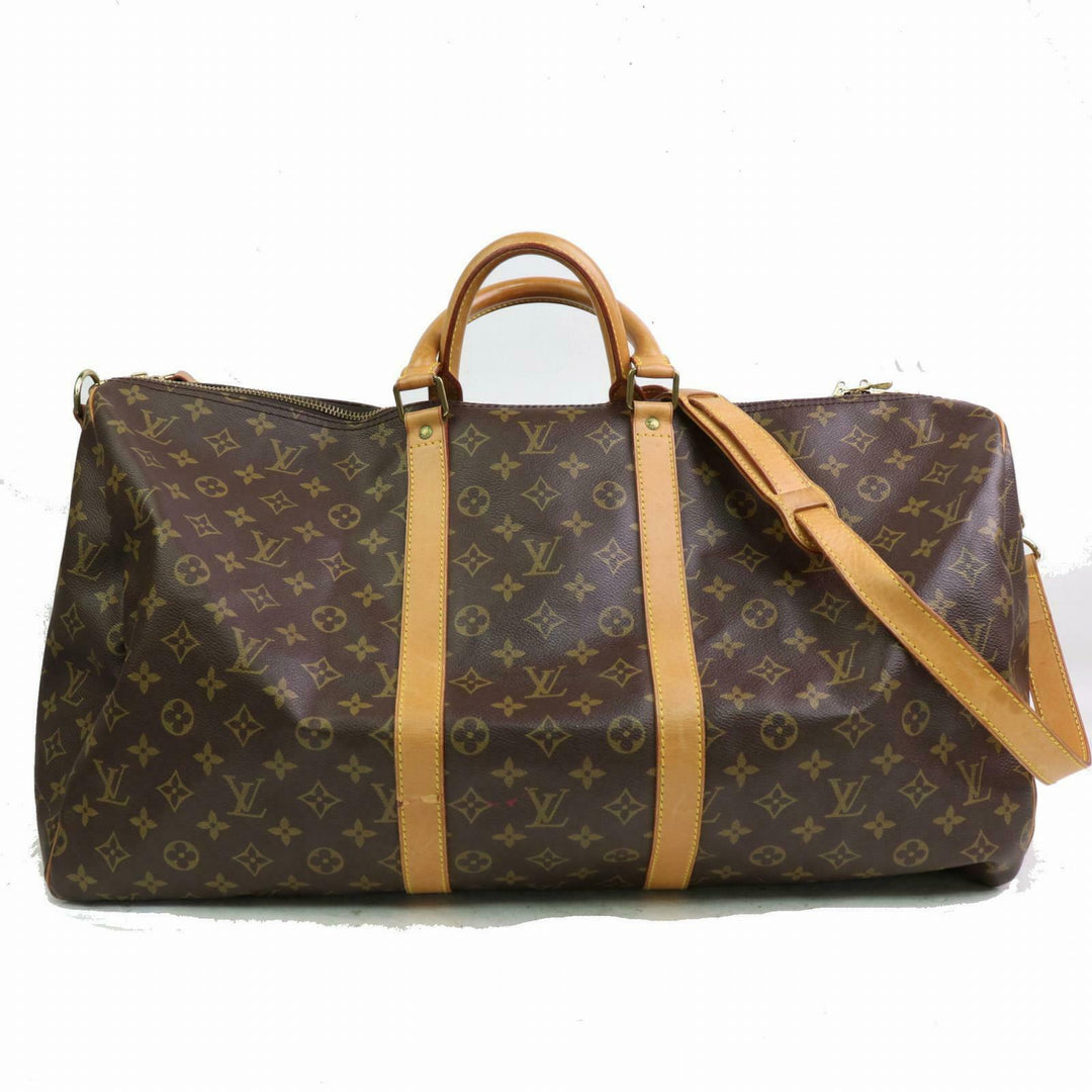Louis Vuitton Boston Bag Keepall Bandouliere 55  (SHC7-10825)