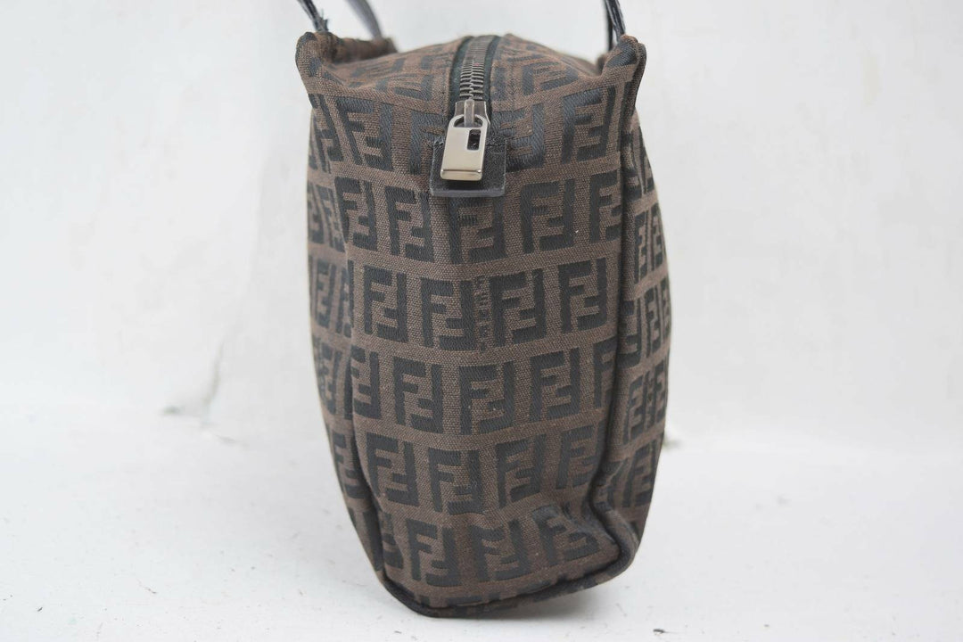 Indistinguishable  Fendi Hand Bag Dark Brown Nylon (SHC1-14263)