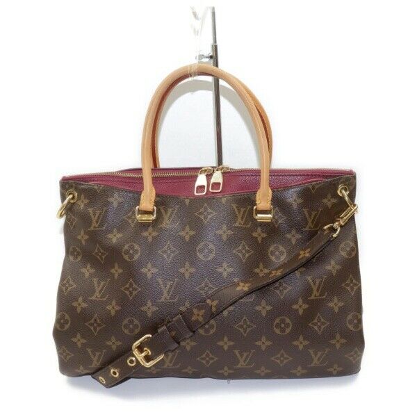 Louis Vuitton Hand Bag Pallas Aurore Brown Monogram  (SHC7-11051)