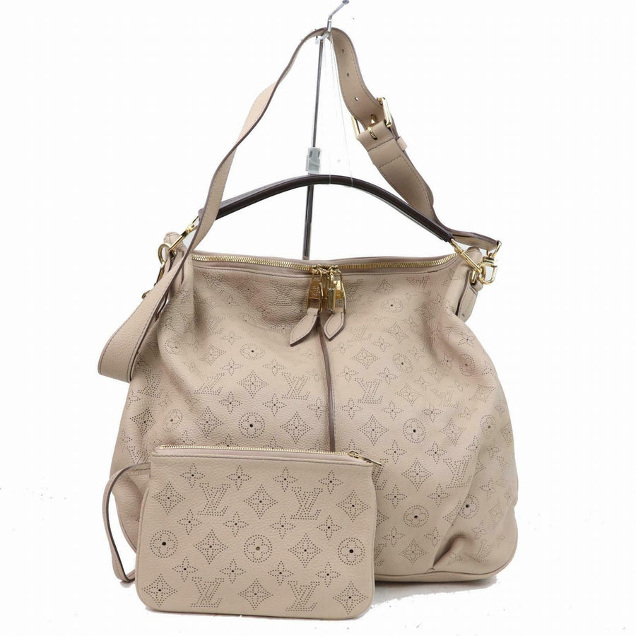 Louis Vuitton Hand Bag Serena Mm Gray Mahina  (SHC7-10720)