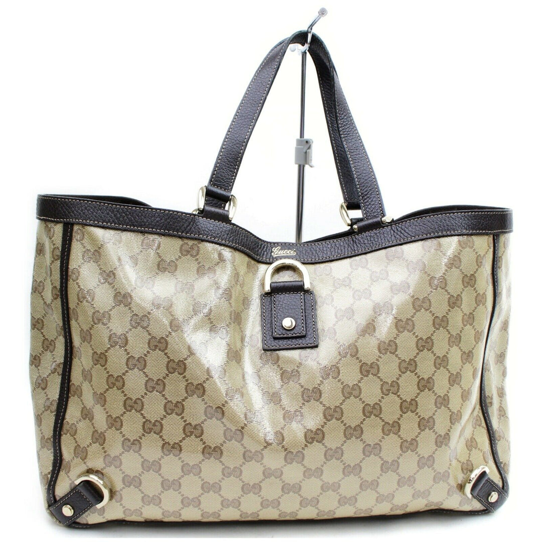 Indistinguishable  G*G Tote Bag Brown PVC (SHC7-11012)