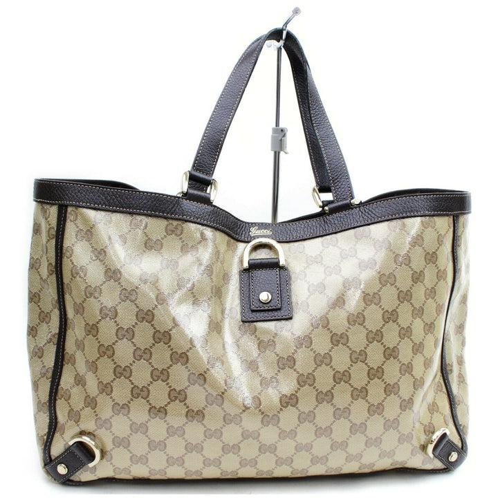 Indistinguishable  G*G Tote Bag Brown PVC (SHC7-11012)