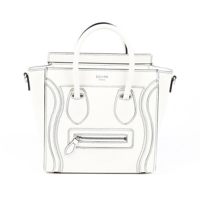 Celine Nano Luggage Leather Tote Bag