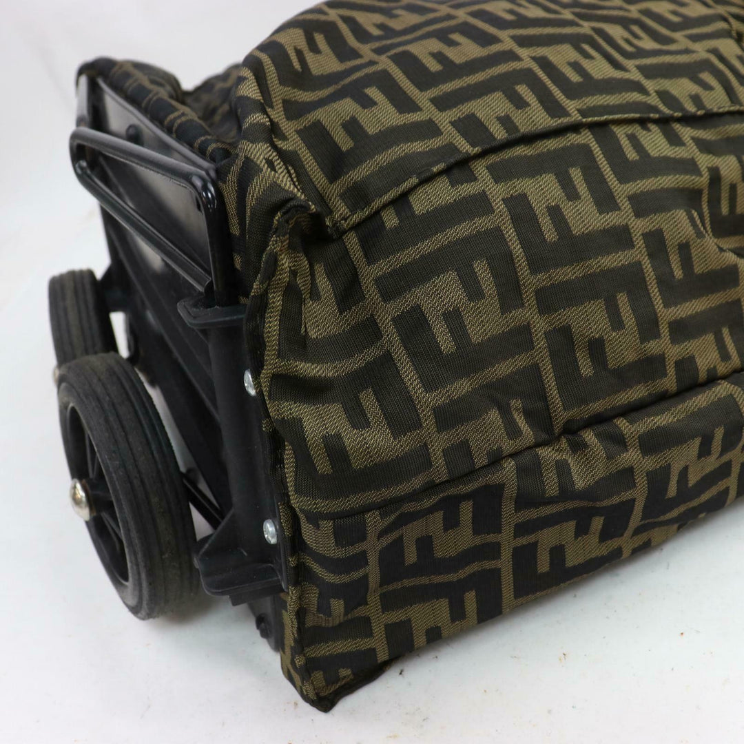 Indistinguishable  Fendi Hand Bag Beige Zukka Nyron (SHC7-10229)