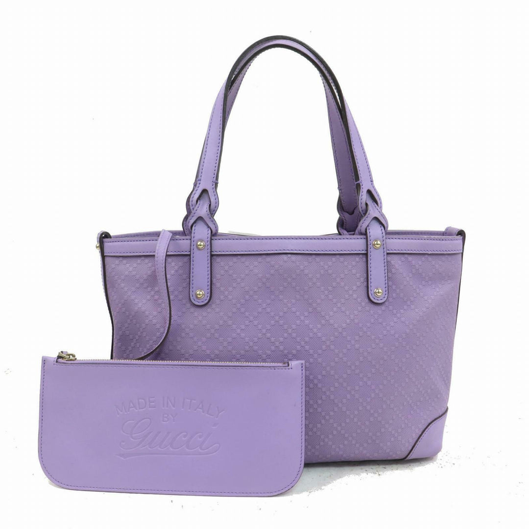 Indistinguishable  G*G Tote Bag Diamante Purple PVC (SHC7-10280)