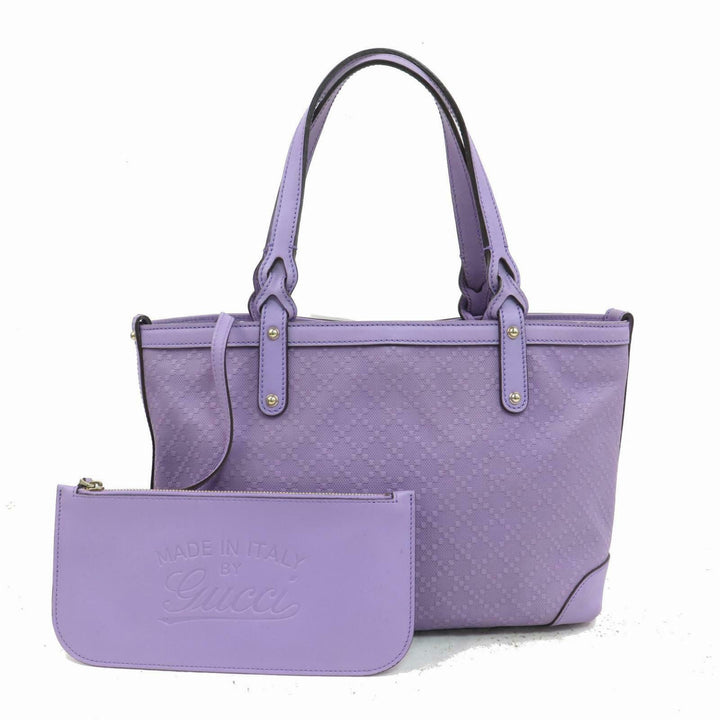 Indistinguishable  G*G Tote Bag Diamante Purple PVC (SHC7-10280)