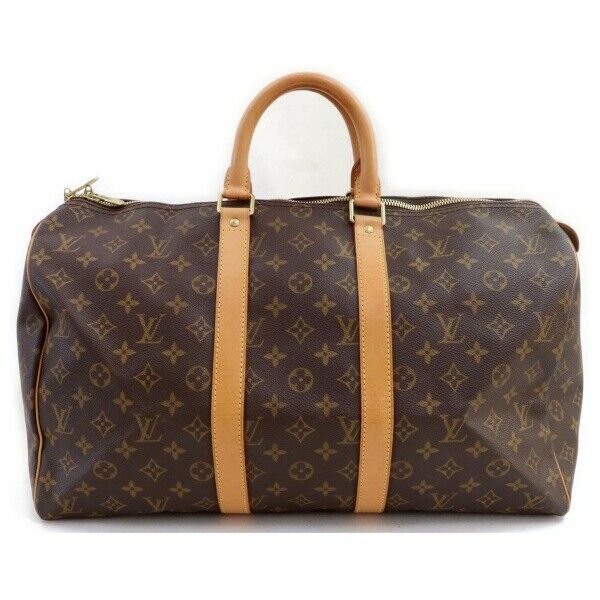 Louis Vuitton Boston Bag Keepall 45 Brown Monogram (SHC7-11056)