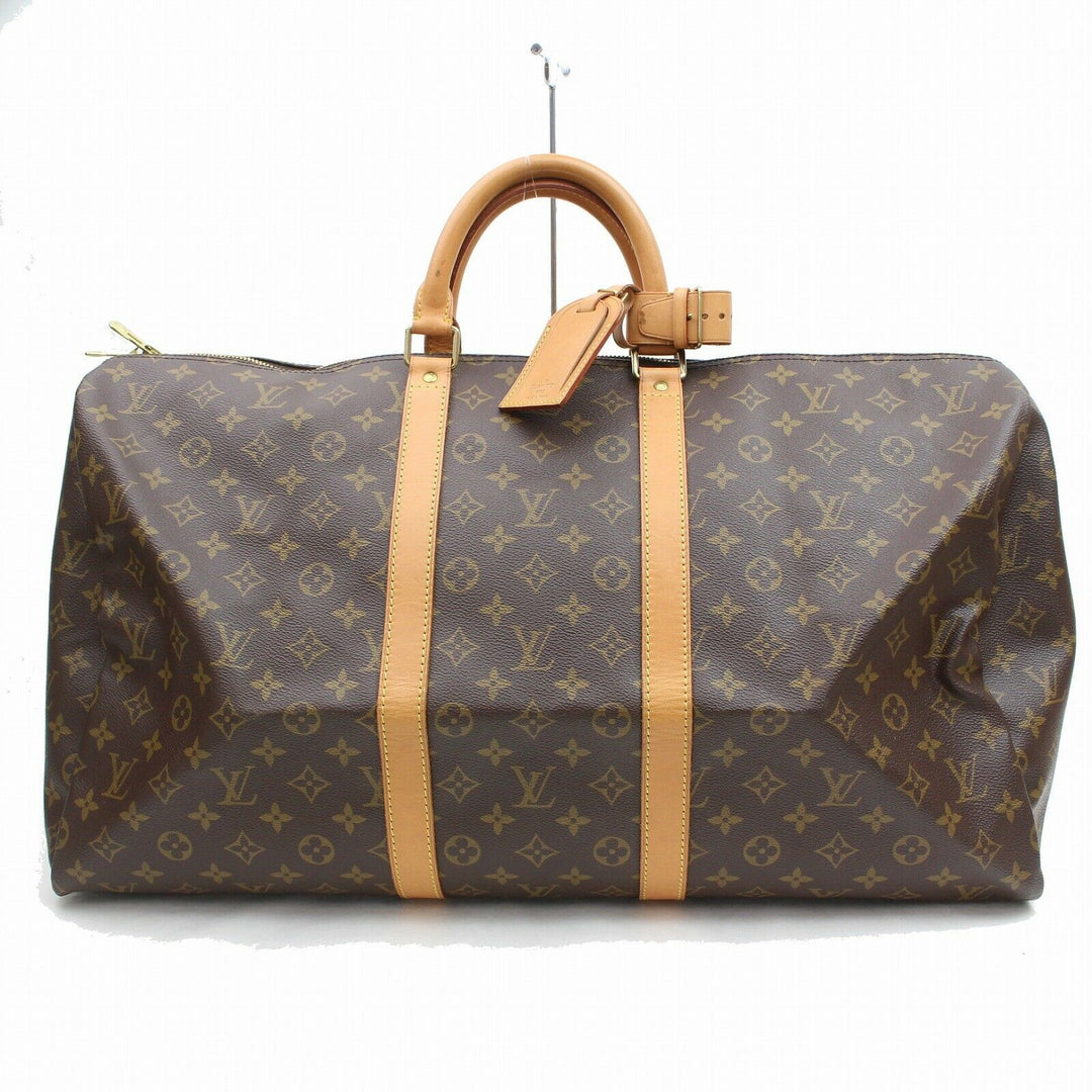 Louis Vuitton Boston Bag Keepall 50 Brown Monogram (SHC7-10546)