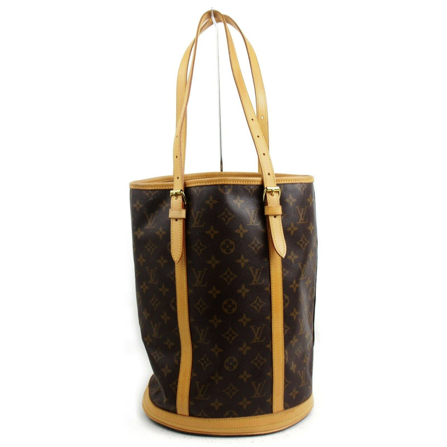Louis Vuitton Tote Bag Bucket Gm Brown Monogram  (SHC7-10533)