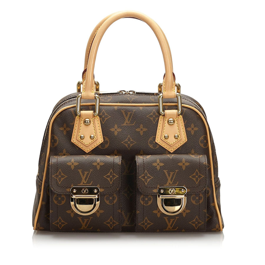 Pre-Loved Louis Vuitton Brown Monogram Canvas Manhattan PM France
