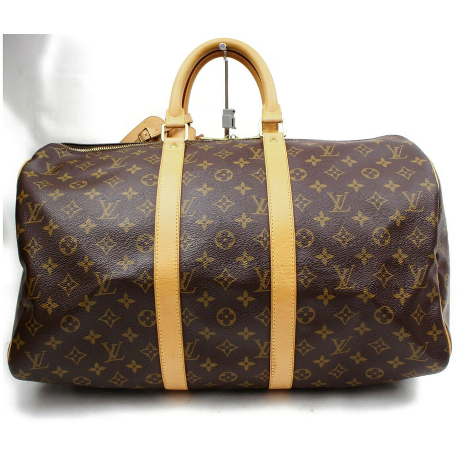 Louis Vuitton Boston Bag Keepall 45 Brown Monogram (SHC7-10869)
