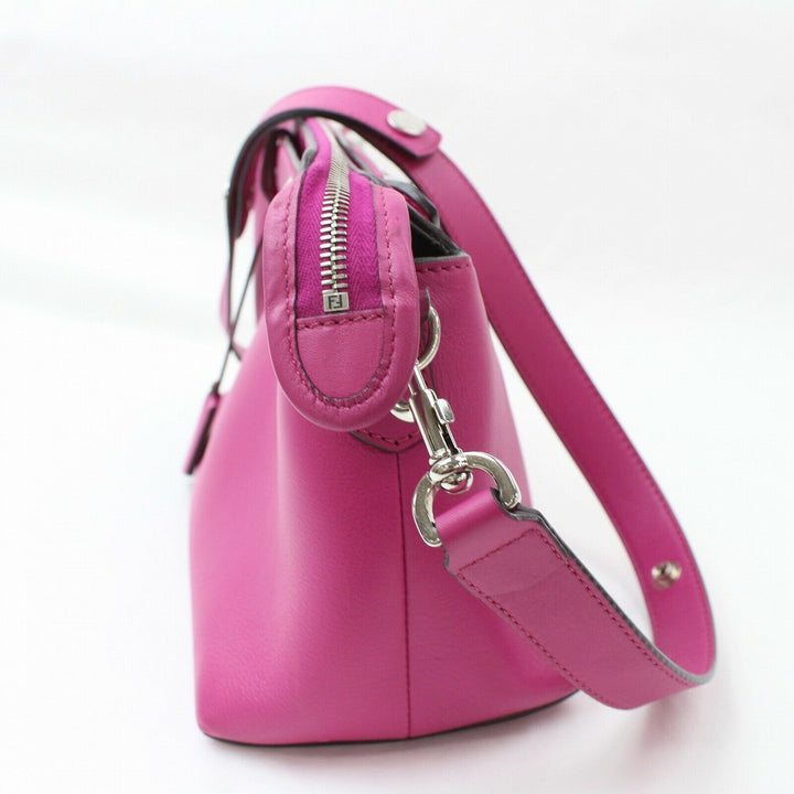 Fendi Hand Bag By The Way Hot Pink Leather (SHC1-14314)