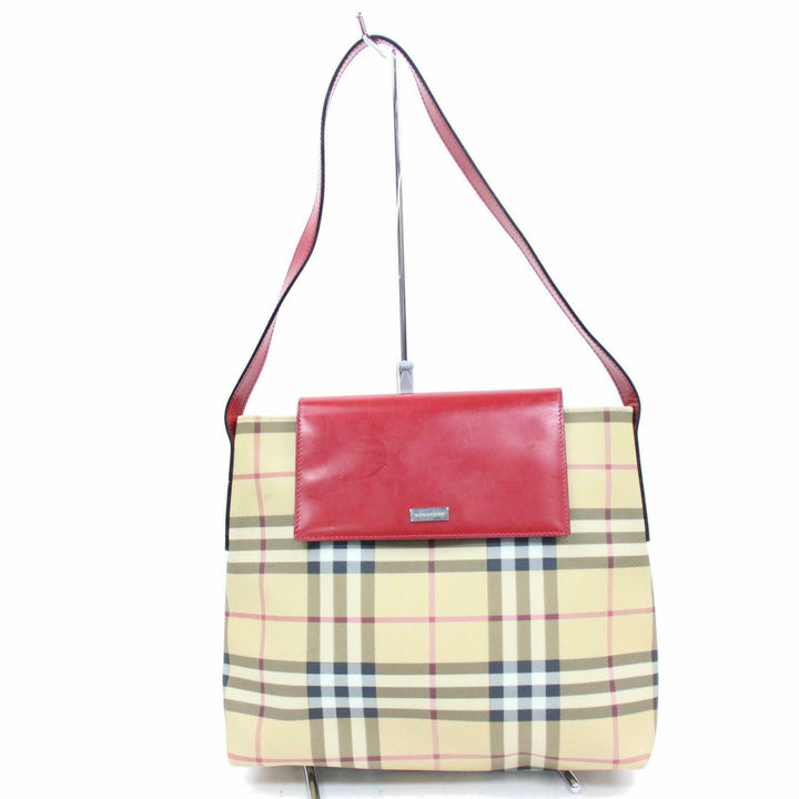 Burbe**y London Shoulder Bag Brown PVC (SHC1-15551)