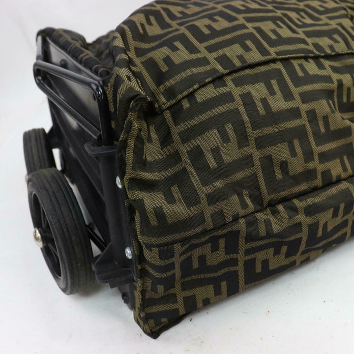Fendi Hand Bag Beige Zukka Nyron (SHC1-14256)