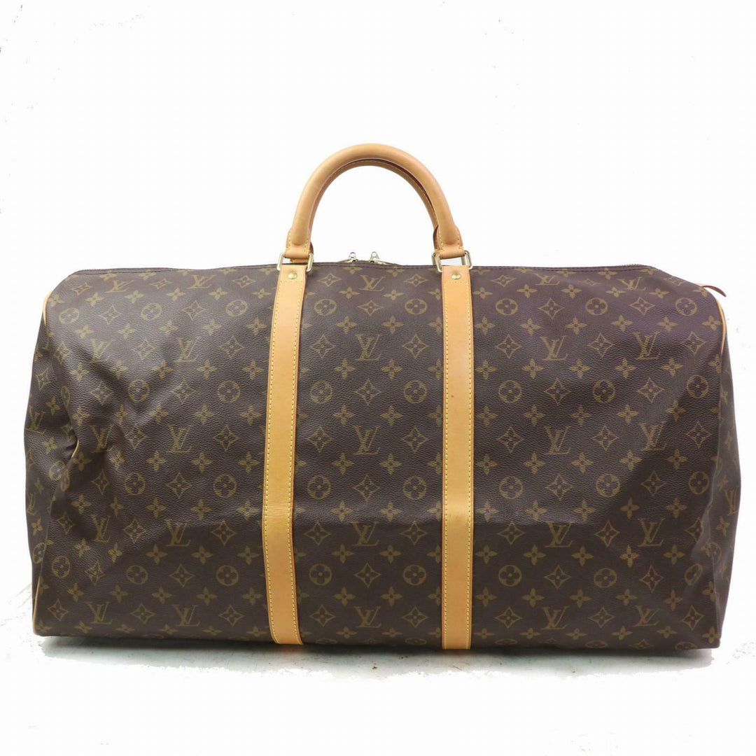 Louis Vuitton Boston Bag Keepall 60 Brown Monogram (SHC7-10841)