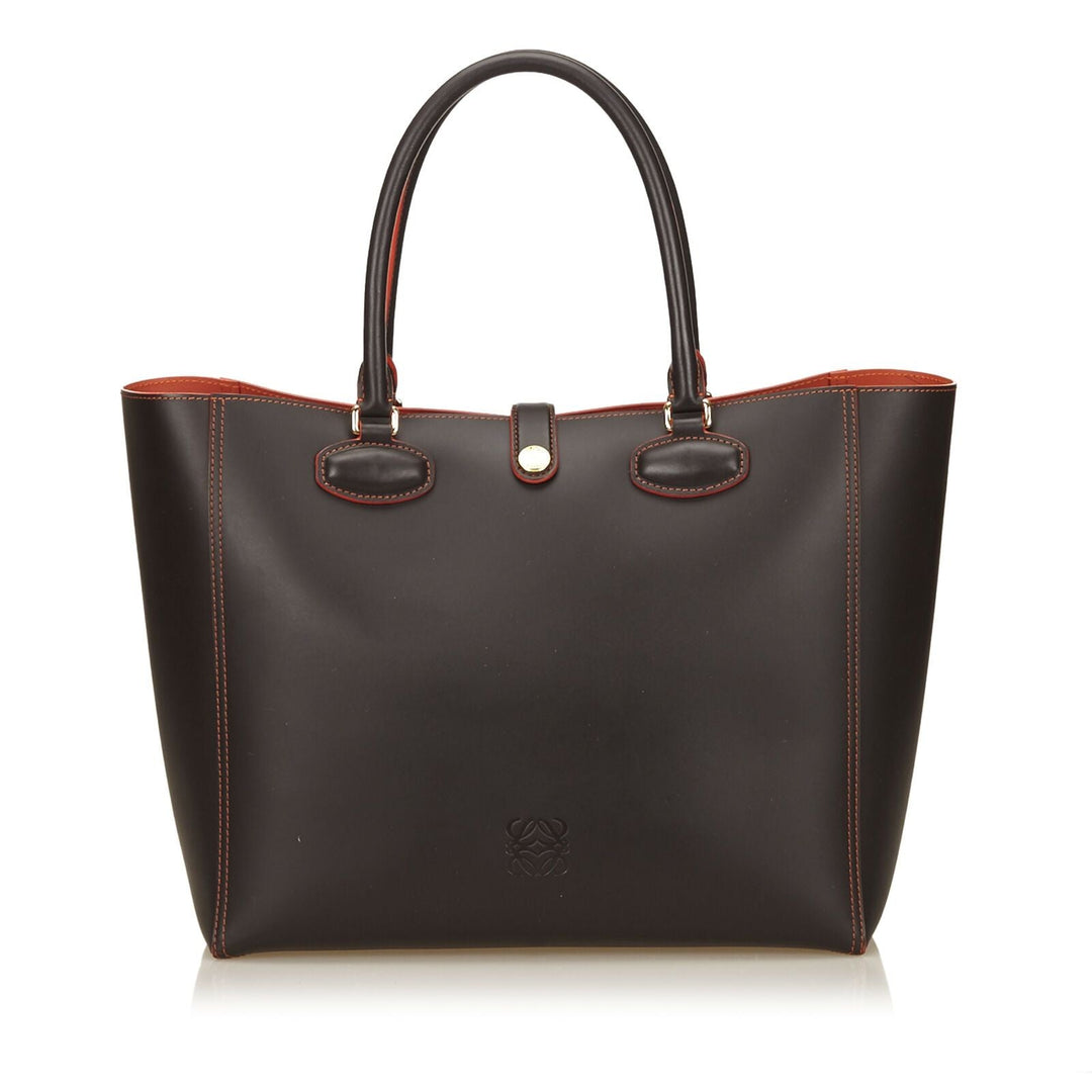 Pre-loved Loewe Brown Leather Leo Tote Spain