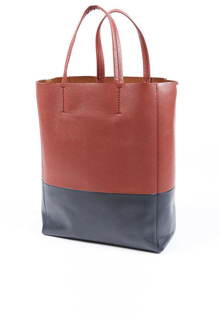 Celine Small Bi-Cabas Leather Tote Bag