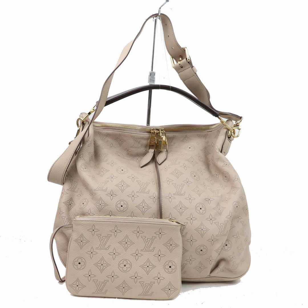 Louis Vuitton Hand Bag Serena Mm Gray Mahina  (SHC7-10947)