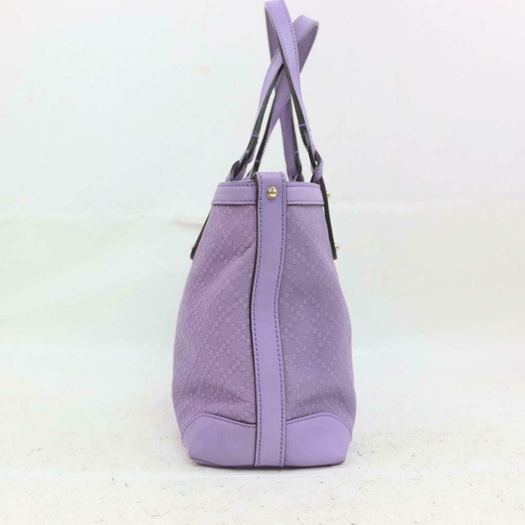 Indistinguishable  G*G Tote Bag Diamante Purple PVC (SHC7-10280)
