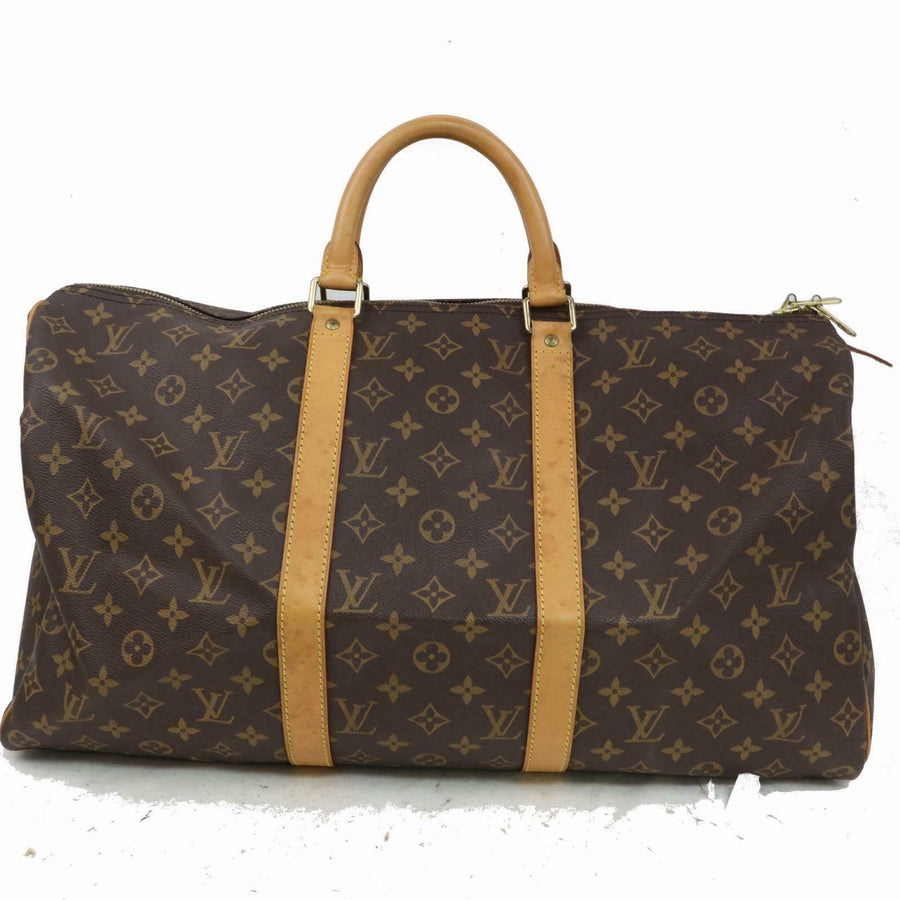 Louis Vuitton Boston Bag Keepall 50 Brown Monogram (SHC7-10629)