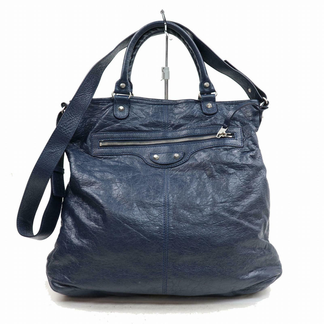 Balenciaga Blue Classic Square Tote
