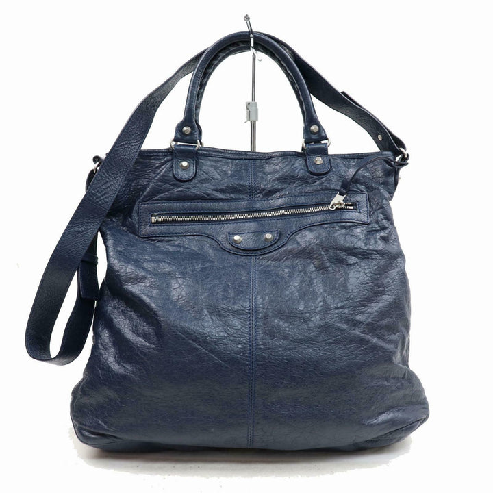 Balenciaga Blue Classic Square Tote