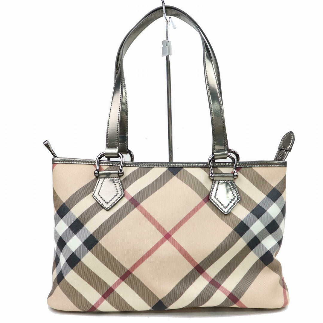Indistinguishable  Burbe**y Shoulder Bag Light Brown PVC (SHC1-14546)