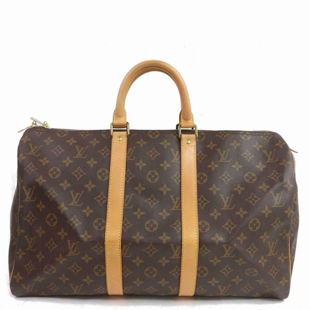Louis Vuitton Boston Bag Keepall 45 Brown Monogram (SHC7-10770)