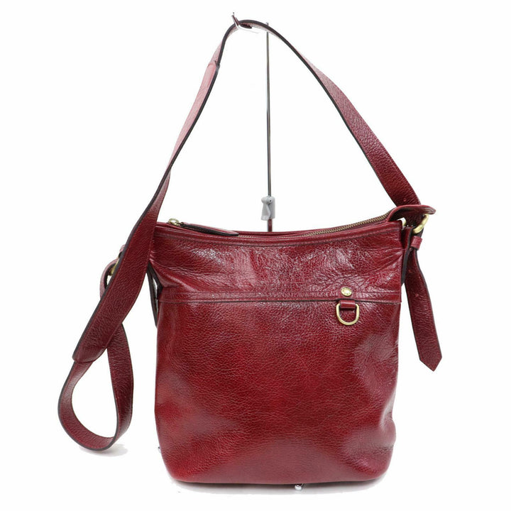 Indistinguishable  Burbe**y Shoulder Bag Red Leather (SHC1-14332)
