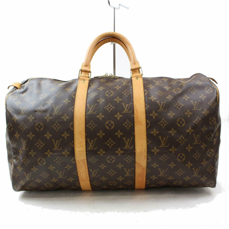 Louis Vuitton Boston Bag Keepall 50 Brown Monogram (SHC7-10348)