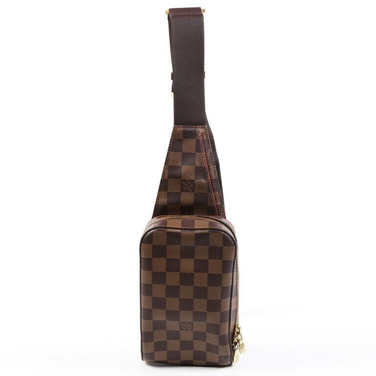 Louis Vuitton Bag Geronimos Damier Ebene Coated Canvas Sling