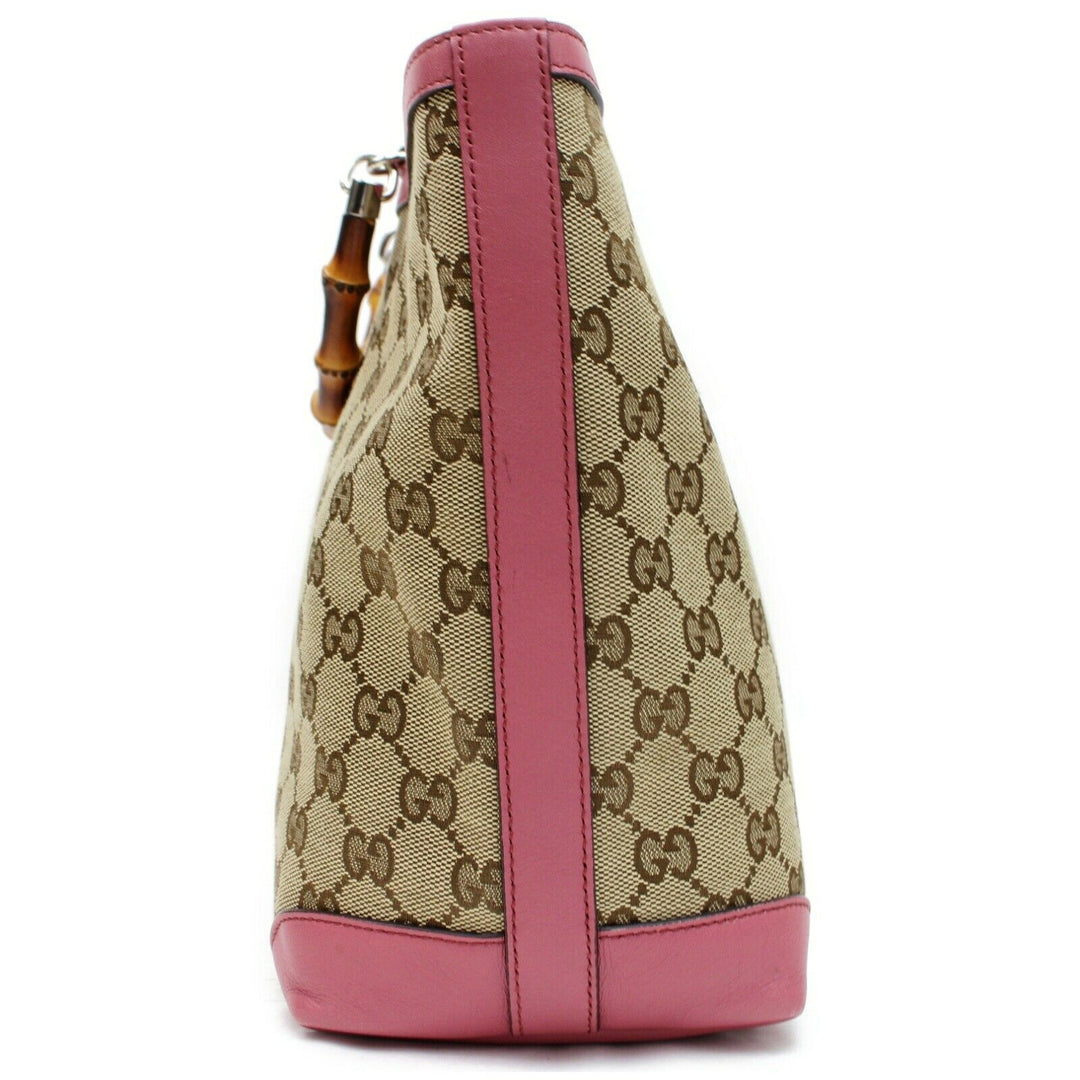 Indistinguishable  G*G Tote Bag Kids Line Banboo Tote Bag Pink Canvas (SHC7-10998)