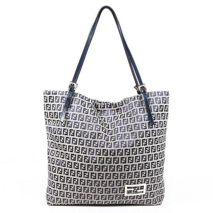 Fendi Bag Blue Zucchino FF Canvas Tote