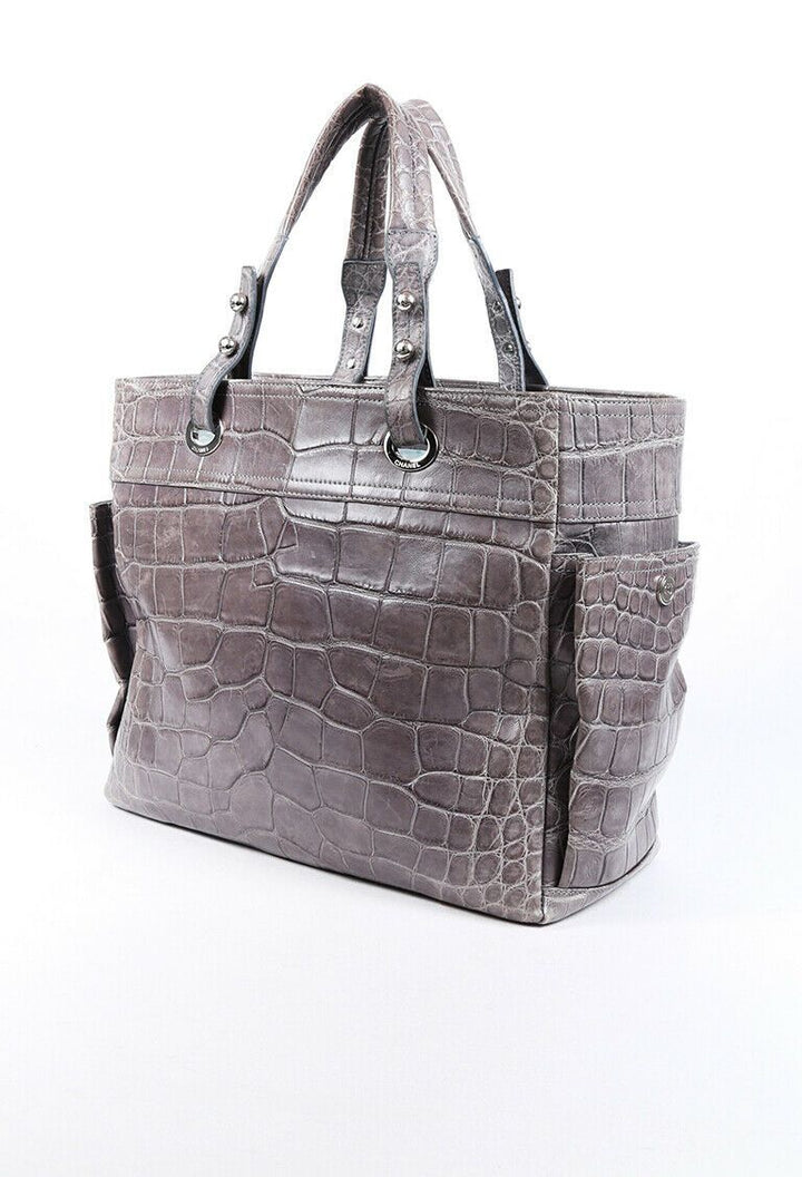 C*C Paris Biarritz Alligator Tote Bag