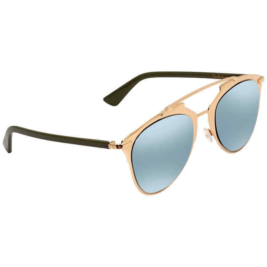 Di**r Azure Mirror Lens Aviator Ladies Sunglasses Di**rREFLECTED XX8/3J 52