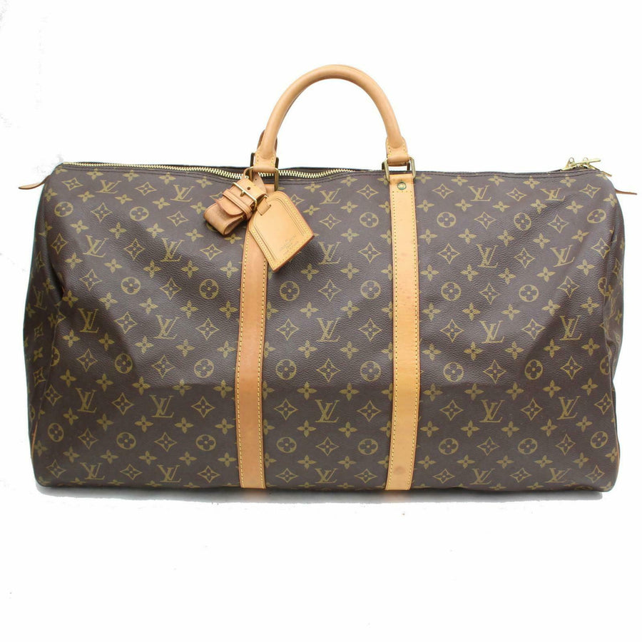 Louis Vuitton Boston Bag Keepall 60 Brown Monogram (SHC7-10502)