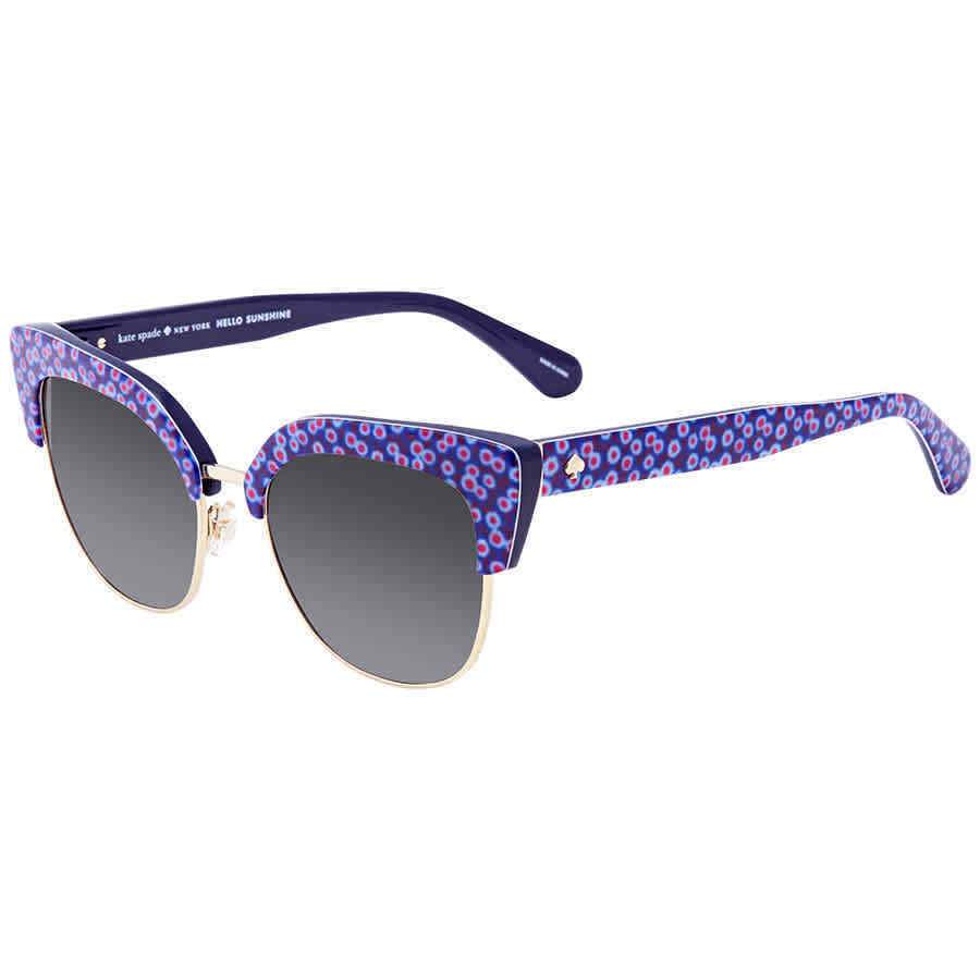 Kate Spade Gray- Azure Square Sunglasses KARRIS 0VDN 53 KARRIS 0VDN 53