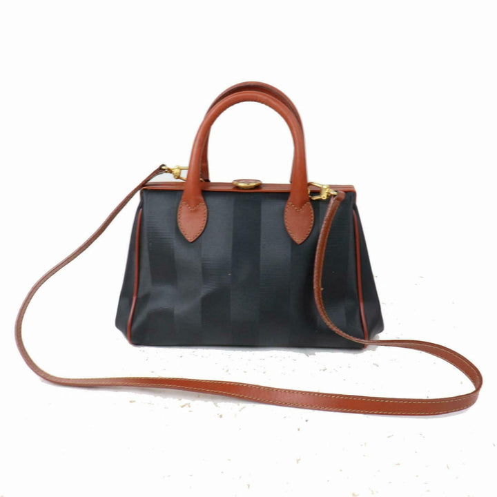 Indistinguishable  Fendi Hand Bag Black PVC (SHC1-14401)