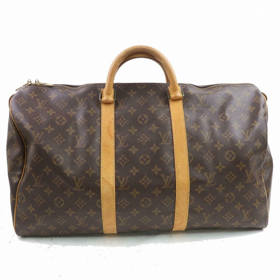 Louis Vuitton Boston Bag Keepall 50 Brown Monogram (SHC7-10482)