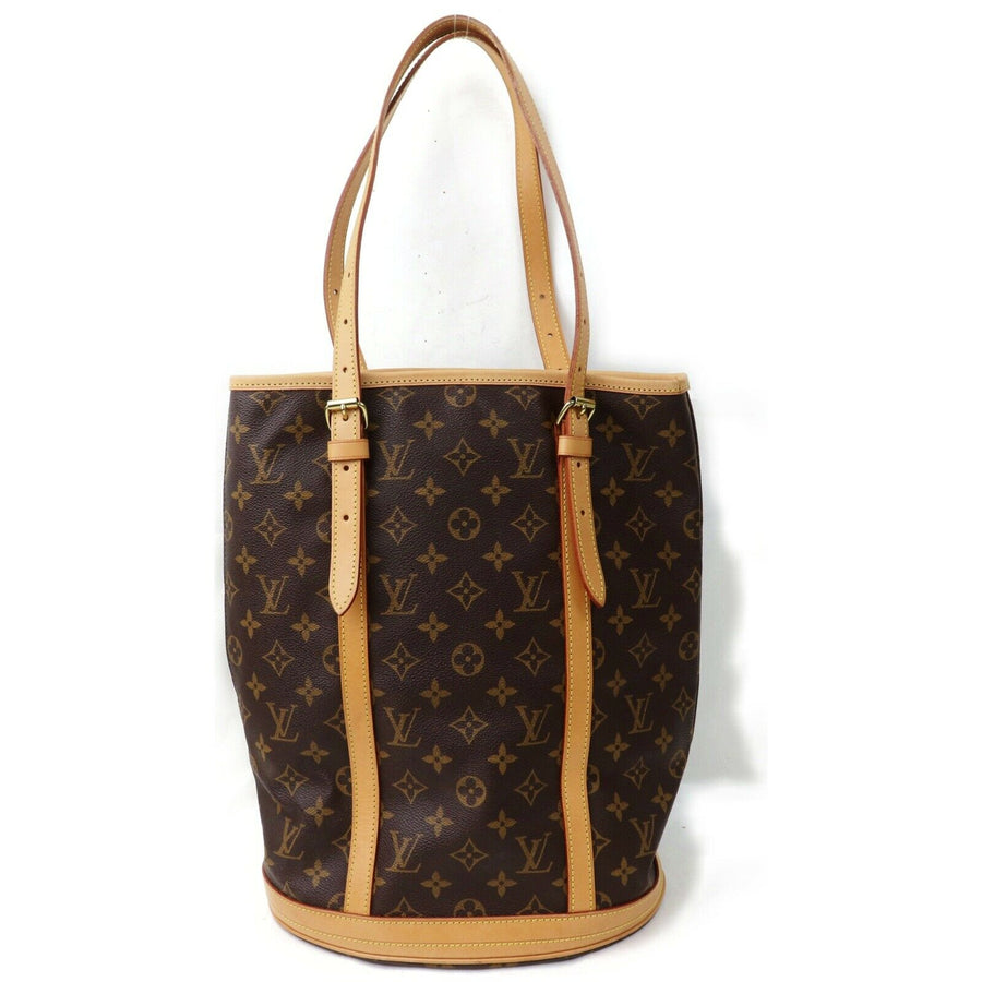Louis Vuitton Tote Bag Bucket Gm Brown Monogram  (SHC7-10917)