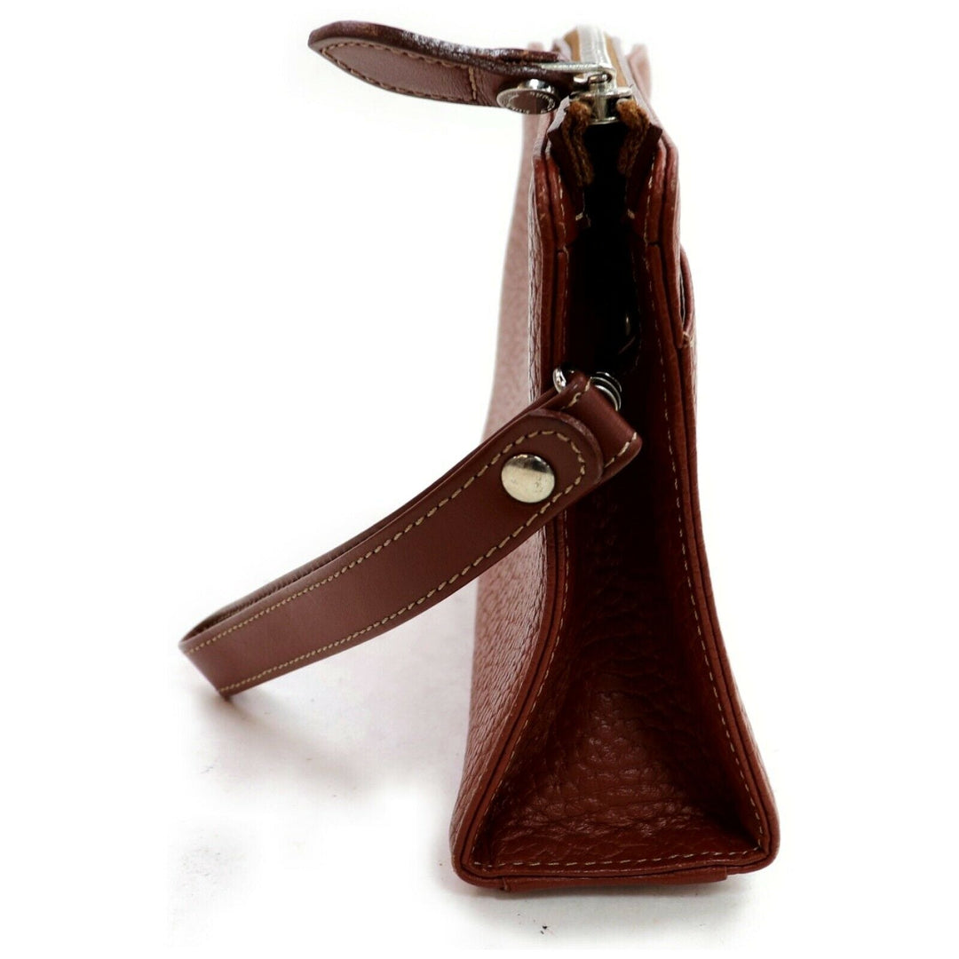 Indistinguishable  Burbe**y London Clutch Brown Leather (SHC7-10163)