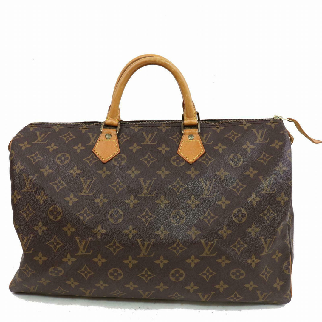 Louis Vuitton Hand Bag Speedy 40 Brown Monogram (SHC7-10174)
