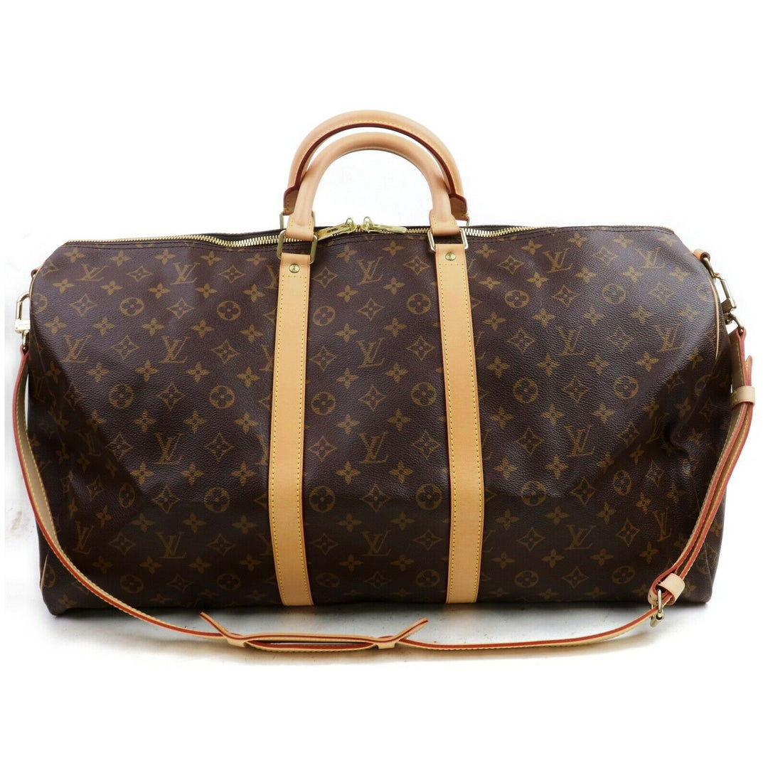 Louis Vuitton Boston Bag Keepall Bandouliere 55  (SHC7-10520)